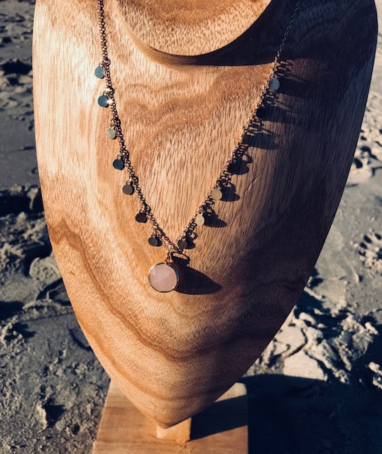 Gold Coin and Pendant Necklace